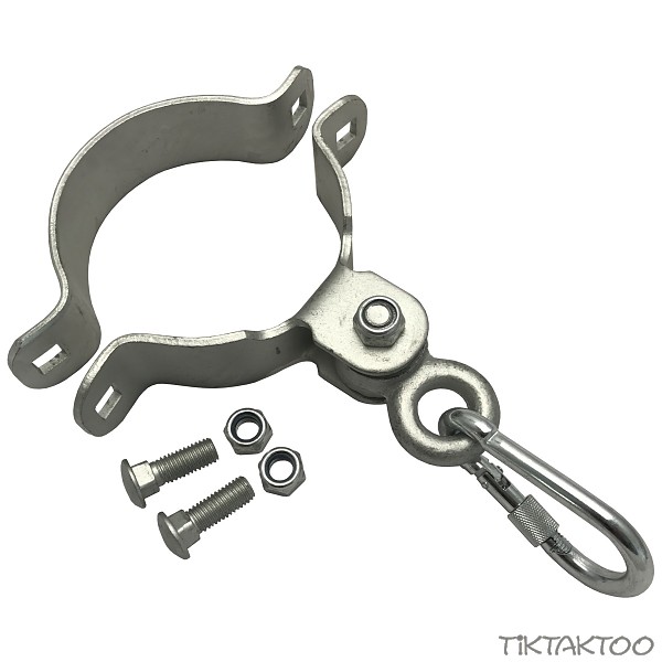 Swing hook swing clamp Safety hook for opening Ø 120 mm for beams 12 cm